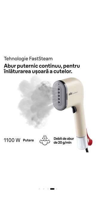 Aparat de călcat vertical cu abur Braun