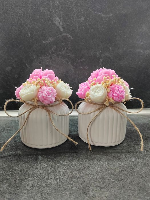 Букети от соеви свещи