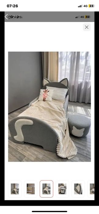 Кровать детская кошечка