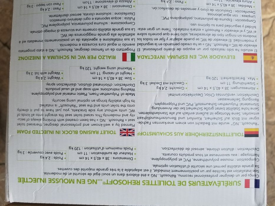 Adaptor capac WC, cadru premergător persoana cu dizabilatati