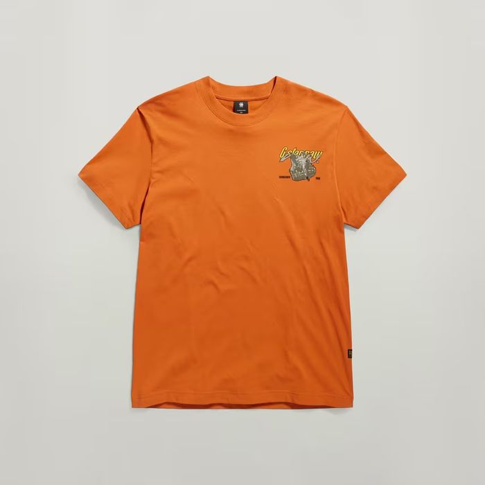 Оригинална тениска G-Star Raw Vest L нова мъжка оранжева