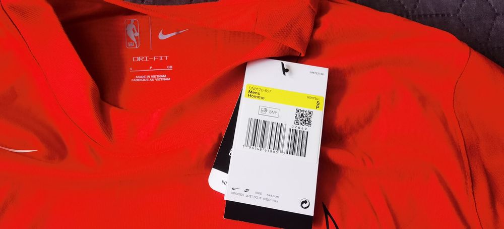 Tricou cu mânecă lungă/bluză Nike Dri- Fit NBA Chicago mărimea S