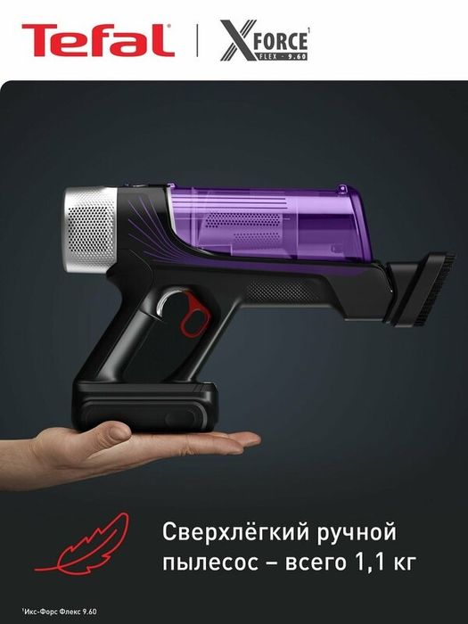 Пылесос вертикальный беспроводной Tefal X-Force Flex 9.60 Allergy TY20