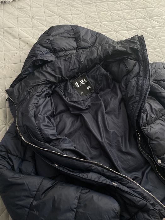 Тъмно синьо зимно яке