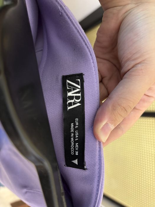 Мини шорты Zara, лиловые