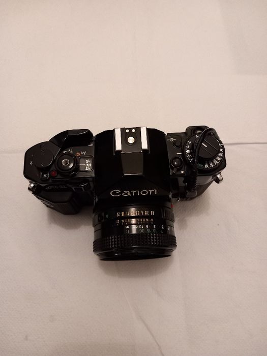 Rezervat_Aparat foto film Canon A1 + obiectiv Canon FD 50mm f/1.8