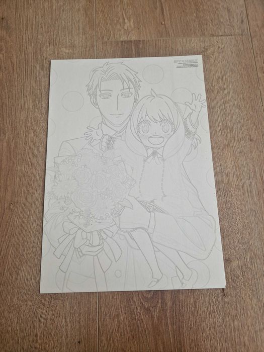 Принт за оцветяване на Spy Family, размер А4