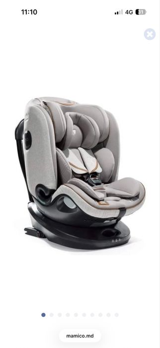 Scaun auto Joie i-Spin Grow 360 Signature Oyster, ISOFIX, i-Size, 0-25 kg, stare impecabilă