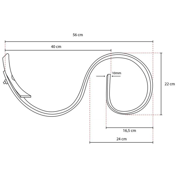 Arc scormonitor cu sageata 560x25x8mm combinator
