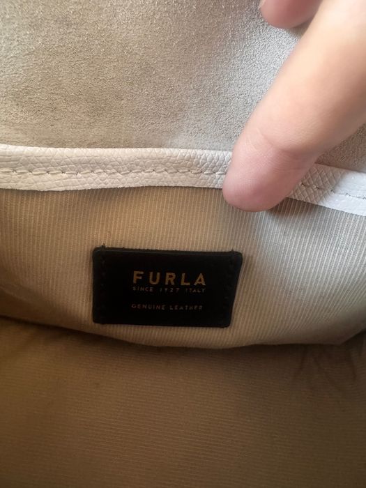 Furla чанта естествена кожа