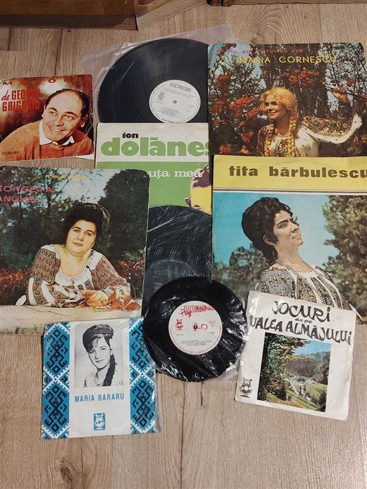 10 disk-uri vinil pentru Pick-up cu muzica populara Romaneasca