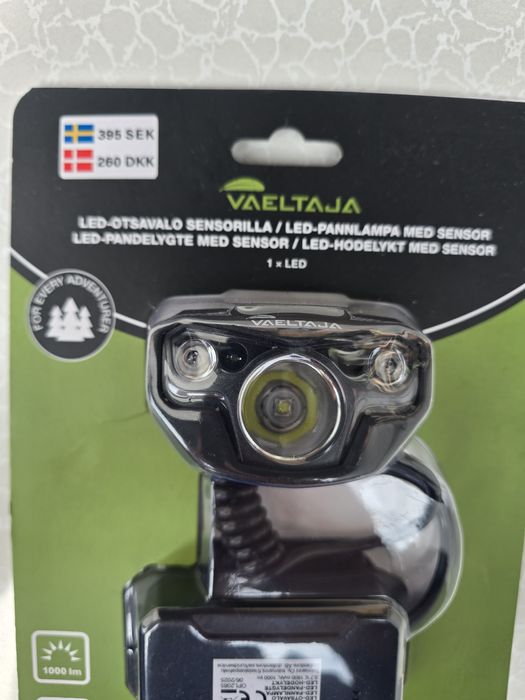 Lanterna led cap cu senzor, Original Suedia / 1000 lumen / sigilat / SUPER OFERTA