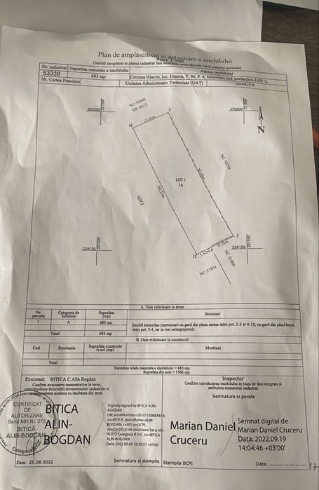 Teren Intravilan Ostrovu Corbului Sat Nou 683 mp