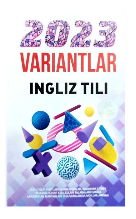 Доставка. Ingliz tili variantlar dtm English варианты, тесты