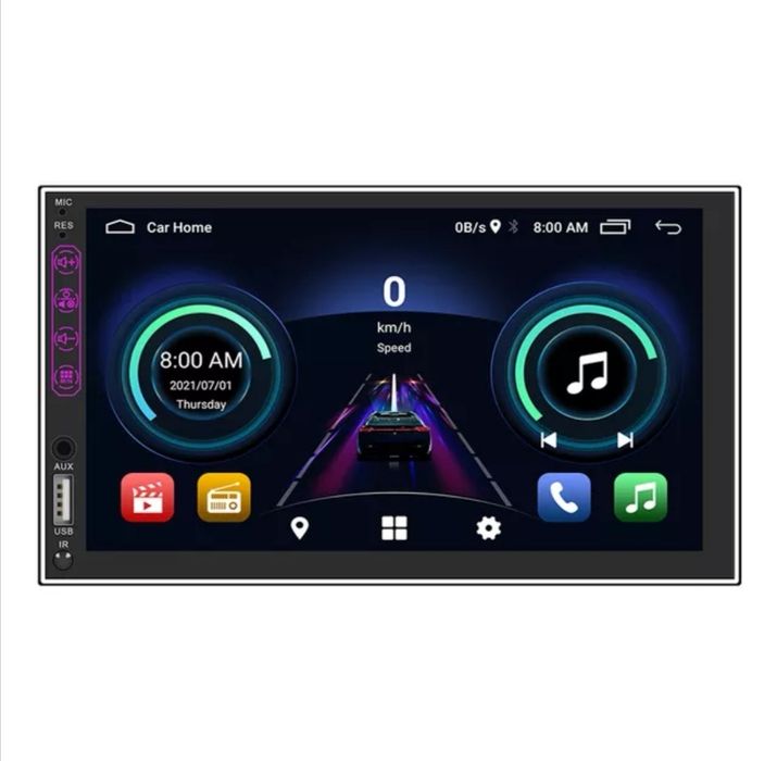 Мултимедия андроид 10 реален 7"-2GB RAM 32 ROM. С предно USB