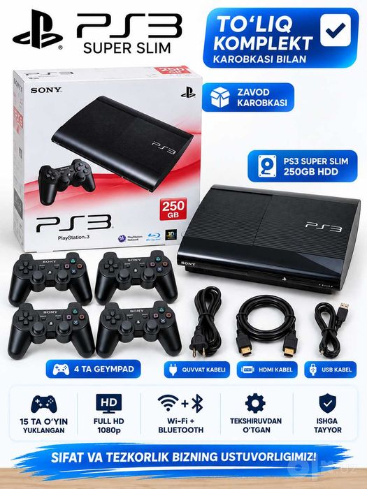 Playstation 3 / Sony / Optom va donalab sotamiz!