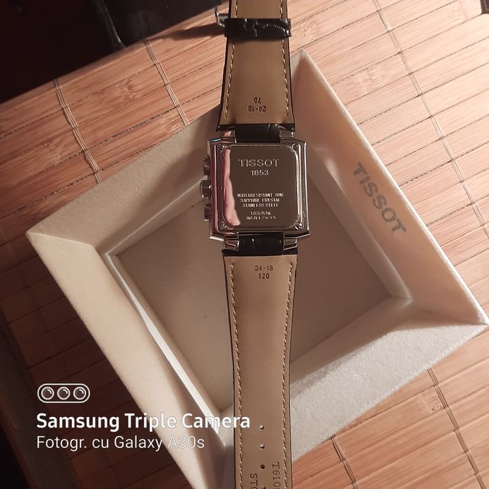 Ceas Premium placat Ag 975K, original Tissot T60, mecanism elvețian