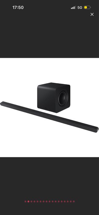 Soundbar SAMSUNG HW-S800D, 3.1.2, 330W, Bluetooth, Wi-Fi, Dolby Atmos, negru titan