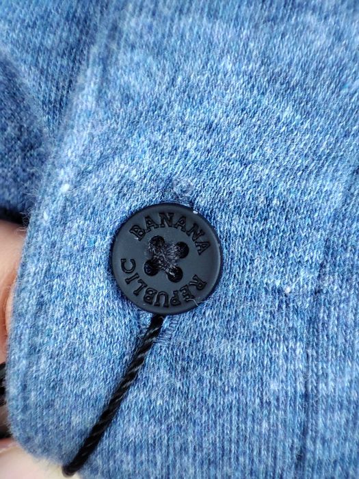 Tricou Polo Banana Republic nou cu etichetă, Luxe Touch Performance, mărimea M, albastru