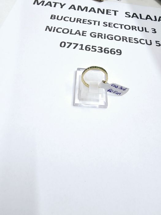 Vand inel dama din aur 14 k 1.21 g cod 306