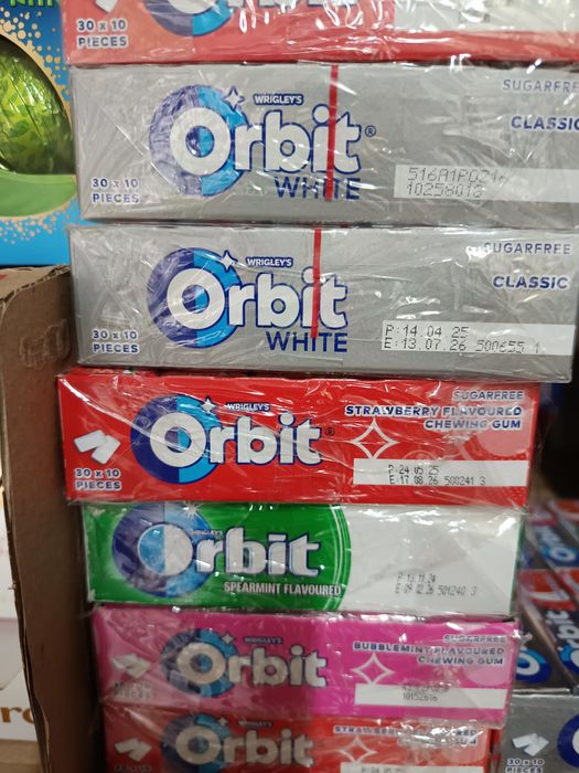 Дъвки Орбит Orbit, шоколад Милка Milka