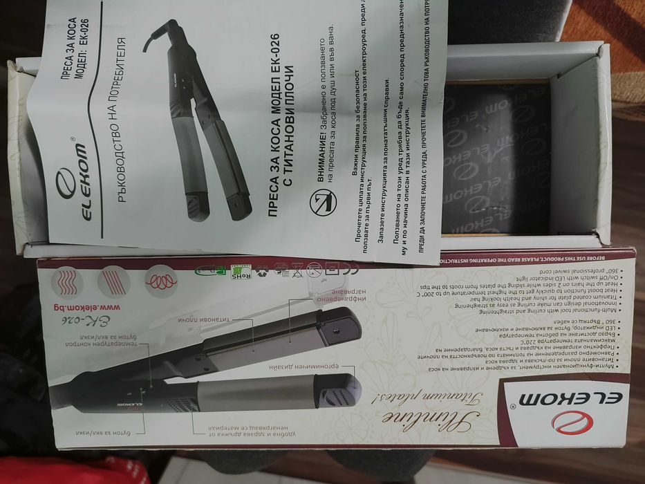 Преса за коса 2 в 1  на Елеком
