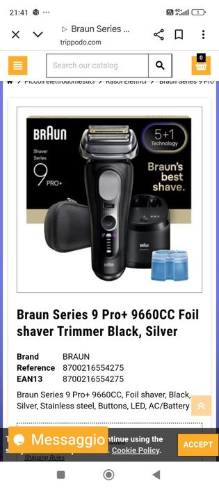 Aparat de ras Braun 9pro+