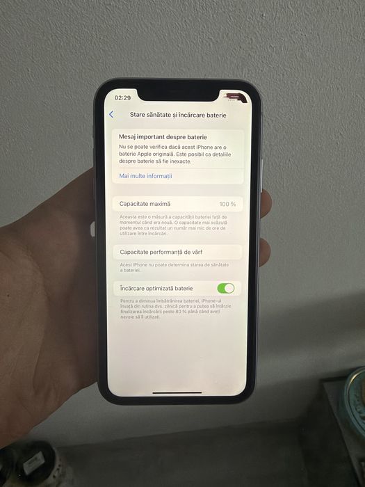 Iphone 11 stare impecabila 256GB 100% viata baterie