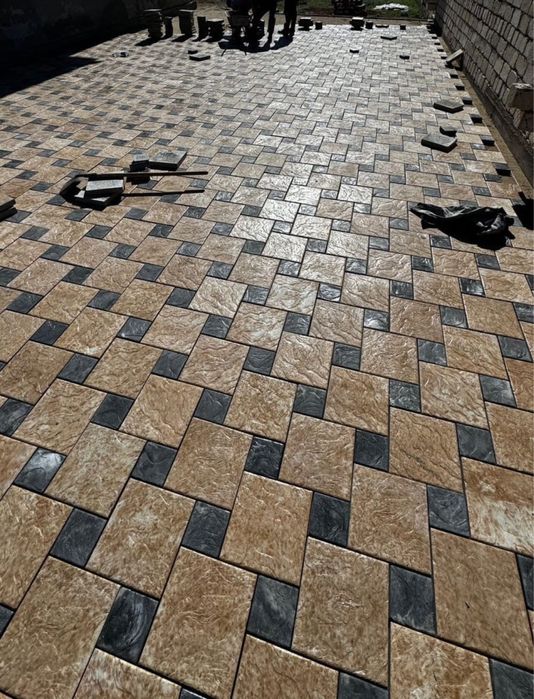 Укладка брусчатки
