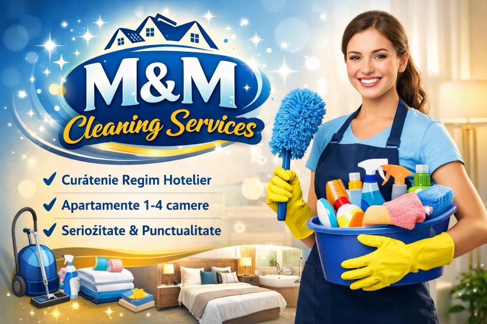 Ofer servicii de curatenie regim hotelier/Airbnb/Booking