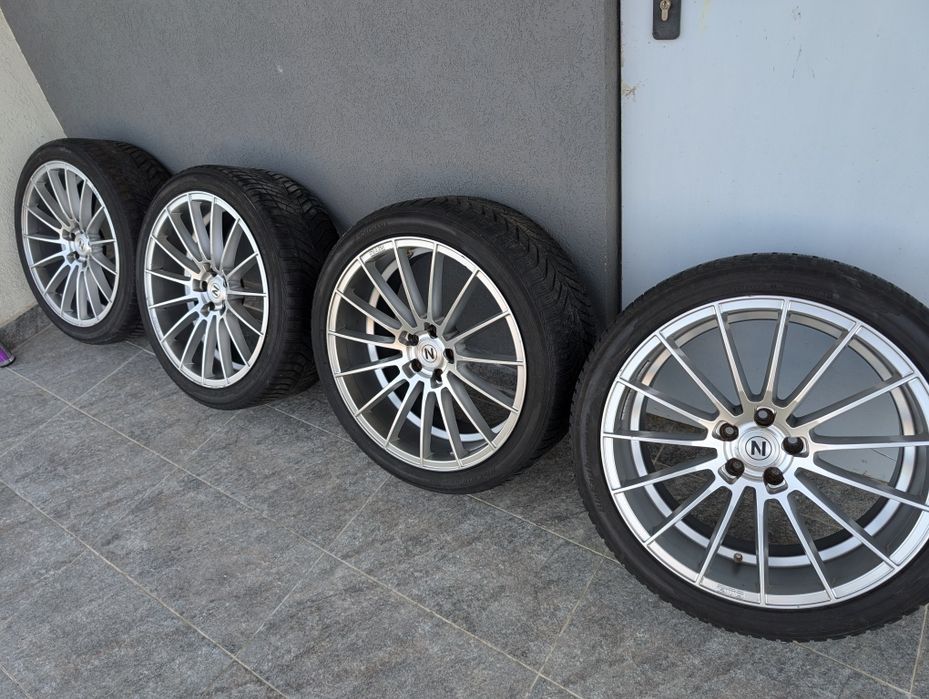 5 x 112 Jante Zito zs15 hyper silver r20 + Yokohama 265/35/20 bluearth v905