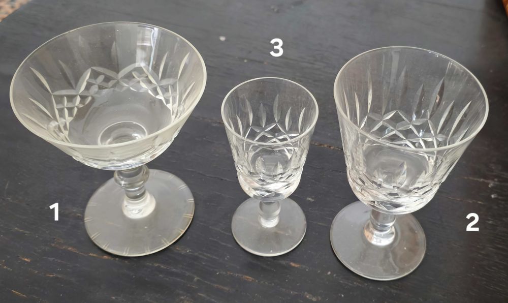 Pahare cristal - diferite marimi