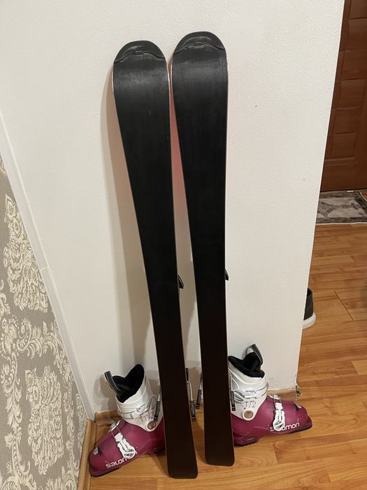 Schiuri copii 110 cm atomic cu clapari skiuri