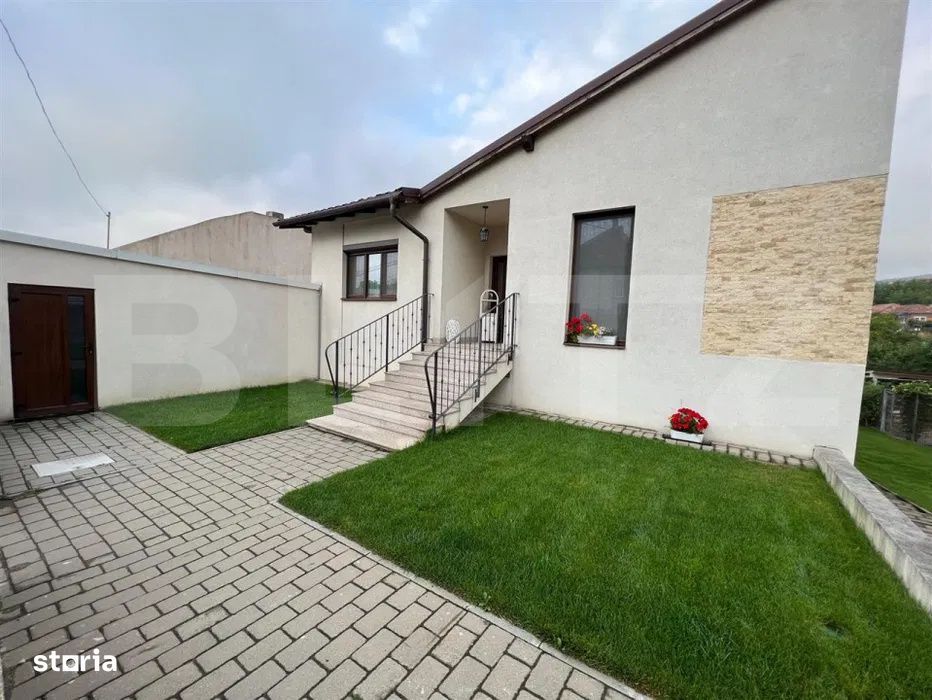 Apartament la casa, partial mobilat, 119 mp, teren 80 mp, parcare, zon