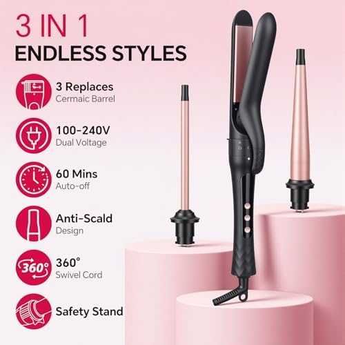 Нова Маша коса 3 в 1 преса къдрици вълни 14 температури жени прическа