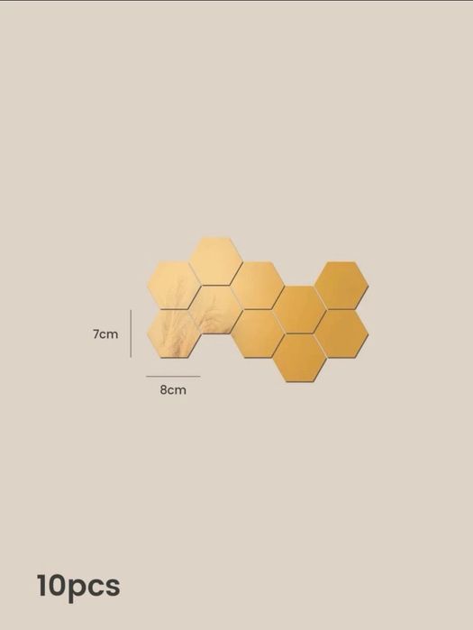 Огледала комплект от 100 / 12 броя часовник за стена