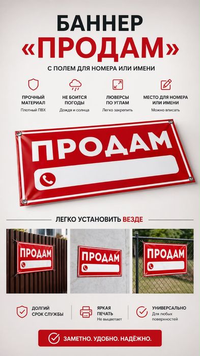 Распечатка баннера, широкоформатная распечатка