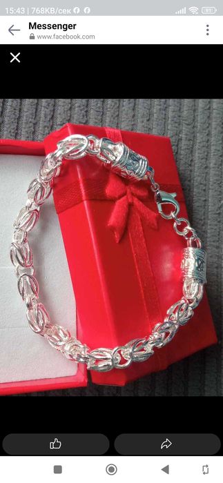 Нов, дамски сребърен комплект. Намалени,единични модели.В кутия всеки.