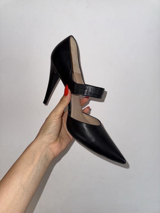 Pura López – Pantofi stiletto negri cu bareta