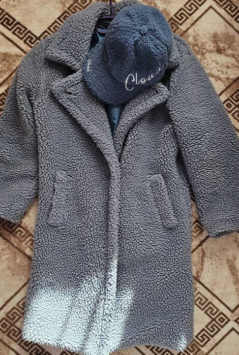 Teddy bear комплект палто с шапка