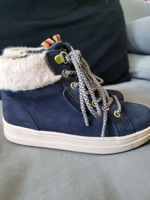 Детски велурени зимни обувки Geox Rebecca