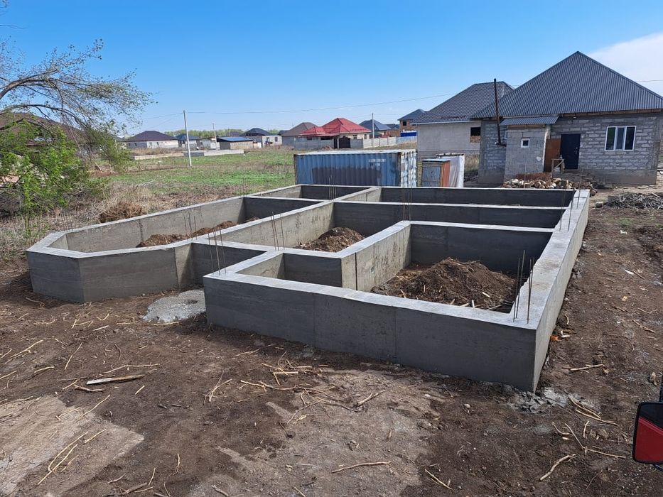 Заливка фундамент