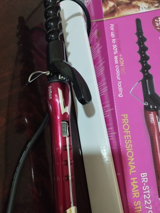 Плойка  Soch uchun.BORAN  2in 1  professional hair stick идеально  80-