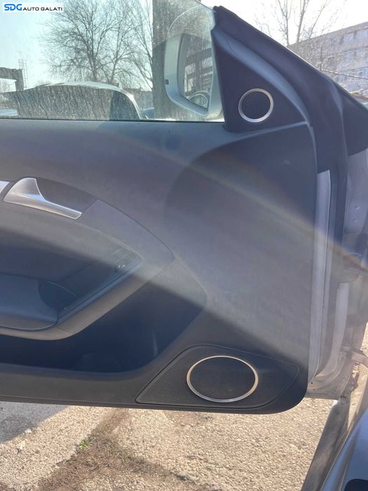 Panou Tapiterie Fata Interioara Piele Negru de pe Usa Portiera Stanga Audi A5 Coupe 2 Usi 2008 - 2016 [C3088]
