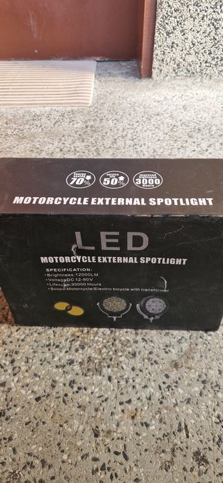 Външни LED светлини за мотор или автомобил