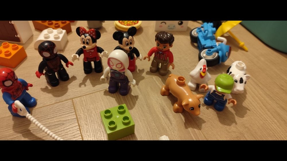 Lego duplo, tren lemn, puzzle diverse jucarii