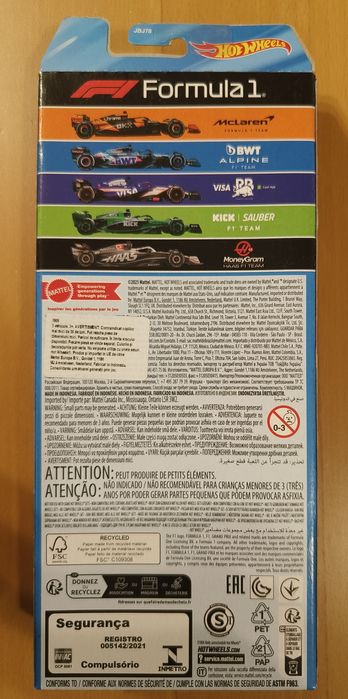 Vând set 5 Hot Wheels Formula 1 Race Team nou