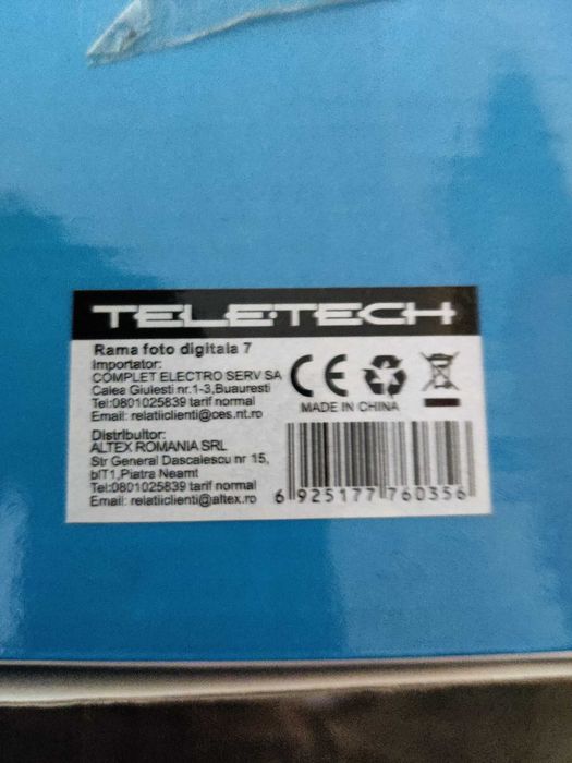Ramă foto digitală 7 inch Teletech, nouă