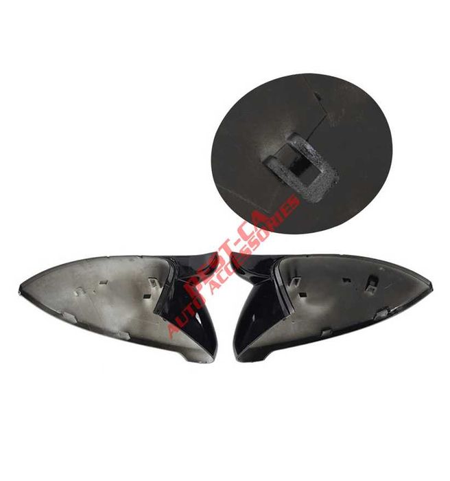 Капаци огледала с щипки черен гланц Batman за VW Golf Mk7 (2013-2019)