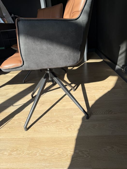 set 2 scaune rotativ de peiele novel